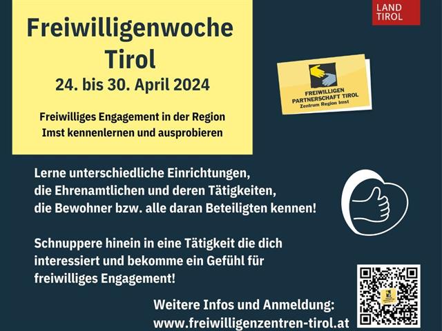 Informationen zur Freiwilligenwoche Tirol